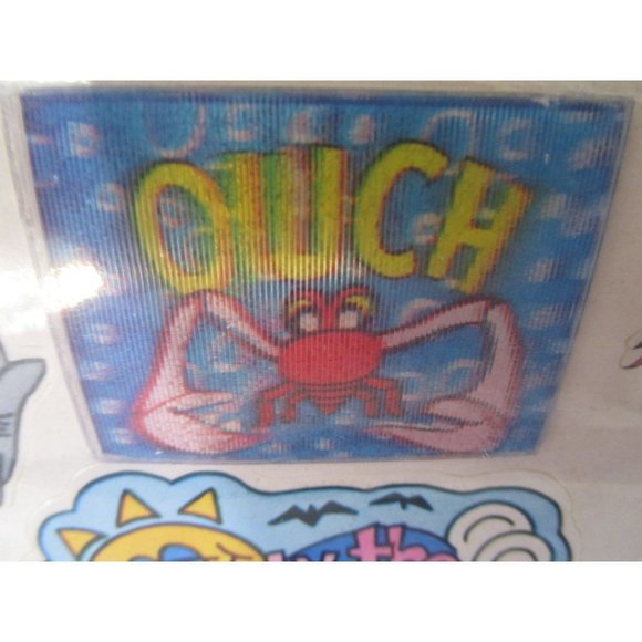 Fantastic Plastic 3D Stickers Extra Bonus Vintage 1983 Gordy Intl Factory Sealed - Picture 5 of 9